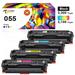 055 055H Toner Cartridge Set Compatible for Canon 055 CRG-055 055H Color imageCLASS MF743Cdw MF741Cdw MF745Cdw MF746Cdw LBP664Cdw LBP663CDW Printer Ink (Black Cyan Magenta Yellow 4-Pack)