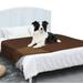 PetAmi Waterproof Dog Bed Cover Pet Blanket for XL Large Dog Couch Cover Sofa Furniture Protector for Dogs Cat Reversible Water-Resistant Anti-Slip Pad Mat Quilt Washable 102x82 Brown