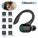 Xhy Single Bluetooth Headphones Wireless Earbuds Compatible with Android iPhone Smartphones 20 Hours Playing Time V5.1 Bluetooth Earbuds Wireless Headphones with Noise Cancelling Mic (Black)