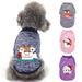 SPRING PARK Pet Dog Christmas Patterns Clothes Knitwear Dog Sweatshirt Soft Thickening Warm Pup Dogs Shirt Winter Puppy Sweater for Dogs