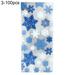 100Pcs Gift Bags Snowflake Print Storage Pouch Plastic Snacks Nuts Goodie Bags for Bakery