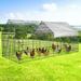 PawGiant 86 x40 Chicken Coop Large Metal Chicken Cage House Waterproof