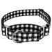 Country Brook PetzÂ® Black & White Buffalo Plaid Martingale Dog Collar Small