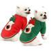 SPRING PARK Dog Christmas Sweatshirt Pet Winter Comfortable Polyester Xmas Deer Face Costume Clothes Coats Sweater for Kitty Puppy Cat