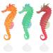 LYUMO 3Pcs Silicone Luminous Simulation Bionic Sea Horse Landscape Decoration for Fish Tank Aquarium Fish Tank Sea Horse Decoration Fish Tank Bionic Sea Horse