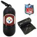 NFL PITTSBURGH STEELERS Durable LICENSED Poop Waste Bag Dispenser & Leash Clip with 45 Premium Dog Waste Bags