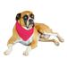 2-Pack Solid Polyester Dog Neckerchief Triangle Bibs - Extra Large (Hot Pink)