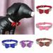 Cheers.US Rhinestone Dog Collar Faux Suede Leather Bowknot Puppy Cat Pet Bling Necklace Suede Leather Bowknot Puppy Cat Pet Bling Necklac