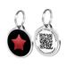 Pet Dwelling Symbol QR Code Pet ID Tag - Dog Tags - Cat Tags - Online Pet Profile - Instant Email Alert - Scanned Tag Location(Joy-Star)
