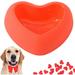 Walbest Valentine s Day Dog & Cats Food Bowl Slow Feeder Dog Bowls Gifts for Your Furry Friends Non-Slip & BPA Free Red Love Heart