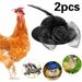 Creative Chicken Helmet 2 Pieces Chicken Hats for Hens Tiny Pets Funny Chicken Accessories Adjustable Elastic Strap Fashion Feather Hat for Rooster Duck Parrot Poultry Stylish Show Costume