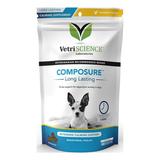 VetriScience Composure Long Lasting for Dogs Calming Behavior and Anxiety Support Chicken Liver Flavor 90 Bite Sized Chews
