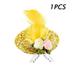 1 Pieces Chicken Hats Hen Mini Hat Chicken Helmet Accessories Feather Hat Funny Small Pet Hat for Animal Costume (Fresh Color Classic Style)
