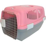 YML Small Plastic Carrier for Small Animal Pink