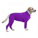 Pet Long Sleeves Bodysuit Jumpsuit Coat For Dogs E-Collar Alternative Recovery Post Operative Protection Long Sleeves Bodysuit Jumpsuit For Dogs E Collar Alternative For Recovery Purple L