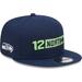 Men's New Era College Navy Seattle Seahawks 12 North Collection Snapback Hat