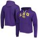 Men's League Collegiate Wear Purple LSU Tigers Arch Essential Pullover Hoodie