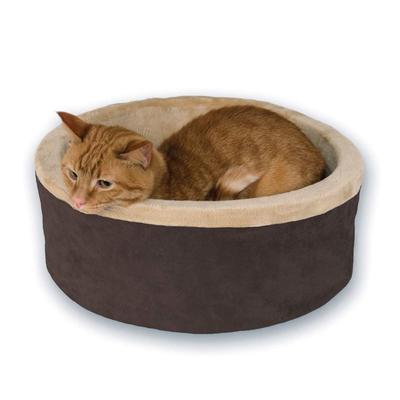 Heated Thermo- Kitty Cat Bed by K&H Pet Products in Mocha (Size SMALL)