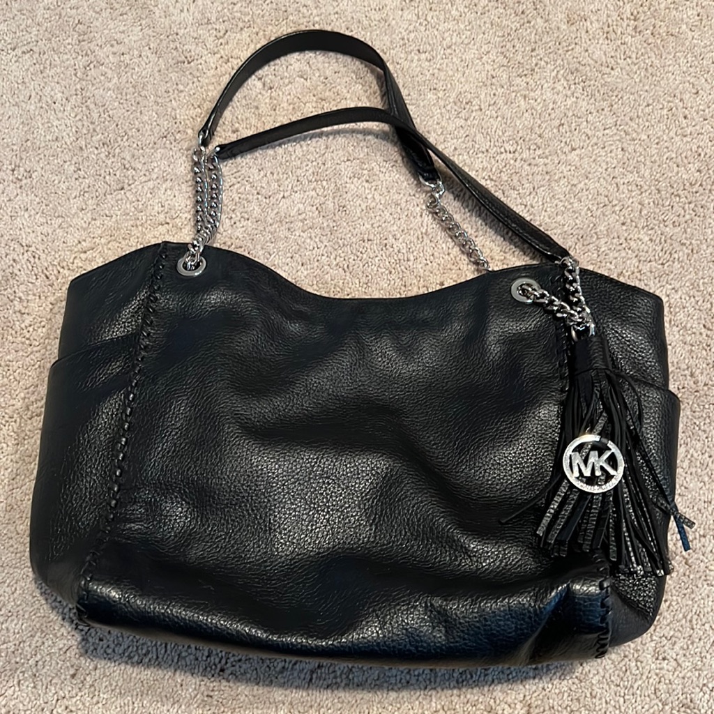 Michael Kors Bags | Authentic Michael Kors Leather Handbag | Color: Black | Size: Os