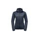 Softshelljacke JACK WOLFSKIN "WINDHAIN HOODY W" Gr. S (36), blau (night, blue) Damen Jacken Sportjacken