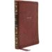 Nkjv Reference Bible Center-Column Giant Print Leathersoft Brown Red Letter Edition Comfort Print: Holy Bible New King James Version (Other)(Large Print)