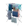 TradeXone 3 tier Clothes Airer indoor folding for hanging and drying clothes drying rack indoor and outdoor strong and lightweight increase your space with foldable clothes horse