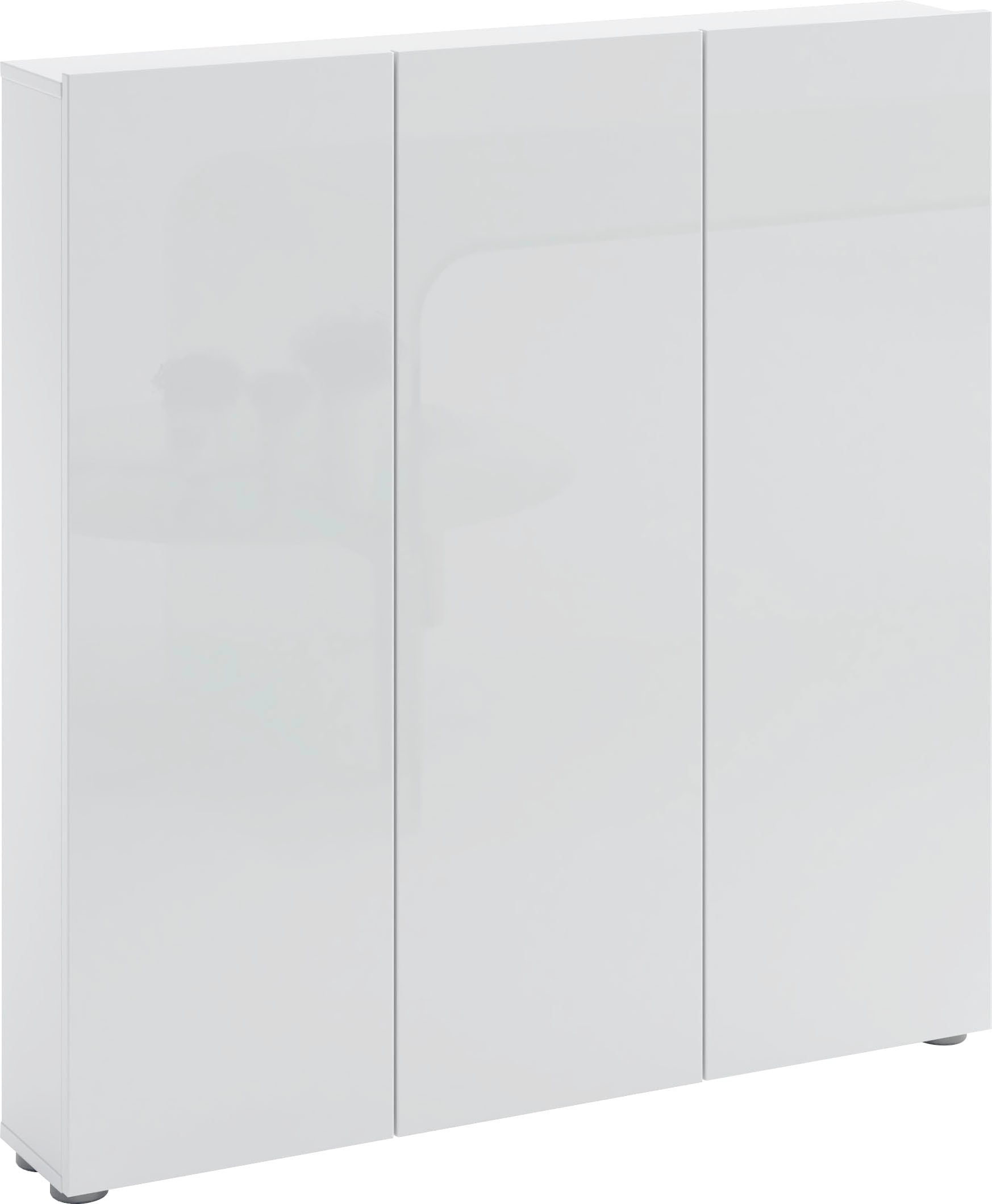 Schuhschrank INOSIGN "Tozzi", weiß, B:110,2cm H:115cm T:18,6cm, FSC-zertifizierter Holzwerkstoff, Schränke, Schuhschrank