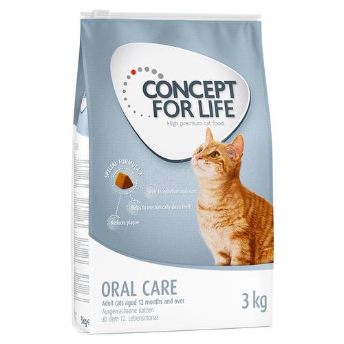 3x3kg Oral Care Concept for Life Katzenfutter trocken