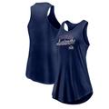 Women's Fanatics Branded Navy Colorado Avalanche Simplicity Swing Racerback Scoop Neck Tank Top