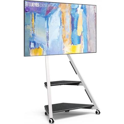 Fitueyes - Design tv Stnder Rollbar tv Stand mit Rollen Ablagen f¨¹r 32 40 43 50 55 65 Zoll Flach & Image