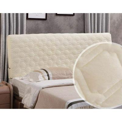 Bed Cover Protector Stretch Headboard Cover 180cm, Quilted Solid Color Cotton Bed Headboard