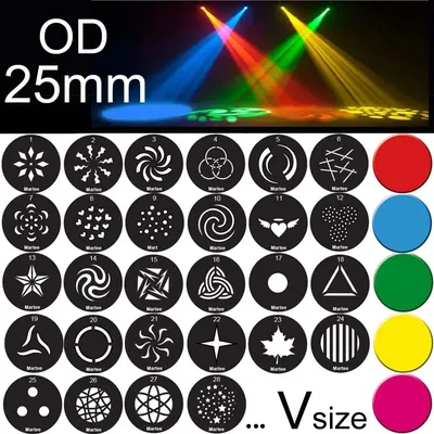 Plaque de Disque à Motif D.lique Gobo pour Projecteur de Lumière de Documents Faisceau LED Rotatif
