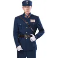 Costume de cosplay militaire de l'armée bleue pour hommes et enfants uniformes d'officier général