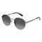 Guess GU5214 Unisex-Sonnenbrille Vollrand Rund Metall-Gestell, grau