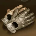 Gants de moto respirants en cuir de mouton rétro pour hommes gants de course gants de motocross