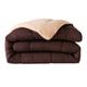 Couette 200x200 marron double face 400 g/m2