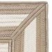 4 x 7 Tan Brown and Beige All Purpose Geometric Handcrafted Rectangular Outdoor Area Throw Rug