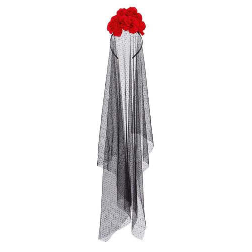 Serre-tête ""la Catrina"", rouge