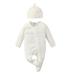 Sunisery Newborn Infant Girl Boy Outfits Organic Cotton Footed Romper Jumpsuit Baby Clothes 0-24M