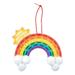 God Watches Over You Rainbow Lacing Craft Kit Craft Kits Sign Decoration Craft Kits Hanging Decor Craft Kits 12 Pieces MultiColor