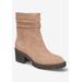 Women's Baina Bootie by Bella Vita in Almond Suede Leather (Size 7 1/2 M)