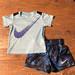 Nike Matching Sets | Infant Boys Nike Dri-Fit Shirt And Short Set, Worn Twice | Color: Black/Blue | Size: 12mb