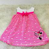 Disney Dresses | Disney Baby 24m Dress Girls Pre Owned | Color: Pink/White | Size: 24mb