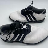 Adidas Shoes | Adidas Golf Shoes Adipure White Black Soft Spike Lace Up Men’s Size 10 | Color: Black/White | Size: 10