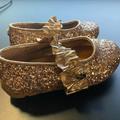 Michael Kors Shoes | Michael Kors Sparkly Rose Gold Girls’ Shoes Us 5 | Color: Gold/Pink | Size: 5bb