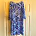 Lilly Pulitzer Dresses | Lilly Pulitzer Girl’s Dress Size Xl (12-14), 3/4 Sleeve, W/Button Detail. Blues | Color: Blue | Size: Xl (12-14)