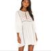Free People Dresses | Free People Charlotte Swiss-Dot Tunic Dress Ivory | Color: Cream/White | Size: S