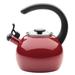 Circulon Enamel On Steel Whistling Induction Teakettle w/ Flip-Up Spout, 2-Quart Stainless Steel/Enameled in Red | 12 H x 9 W x 9 D in | Wayfair