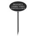 Montague Metal Products Inc. Small Oval Property Under Video Surveillance Statement Plaque Sign w/ Lawn Stake Metal | 6 H x 10 W x 0.25 D in | Wayfair