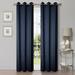 Wade Logan® Wiechmann Geometric Shimmer Abstract Room Darkening Curtain Panel Set Polyester in Green/Blue/Navy | 84 H in | Wayfair